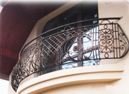 Кованые французские балконы Воронеж №68