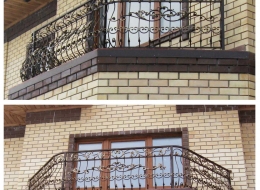 Кованые французские балконы Воронеж №75