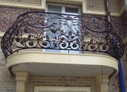 Кованые французские балконы Воронеж №58