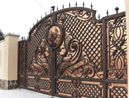 Кованые ворота и калитки фото Воронеж